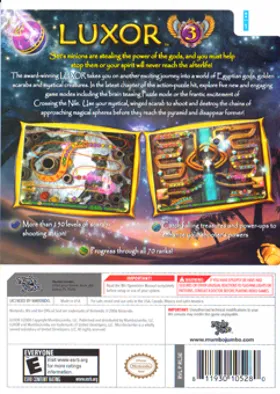 Luxor 3 box cover back